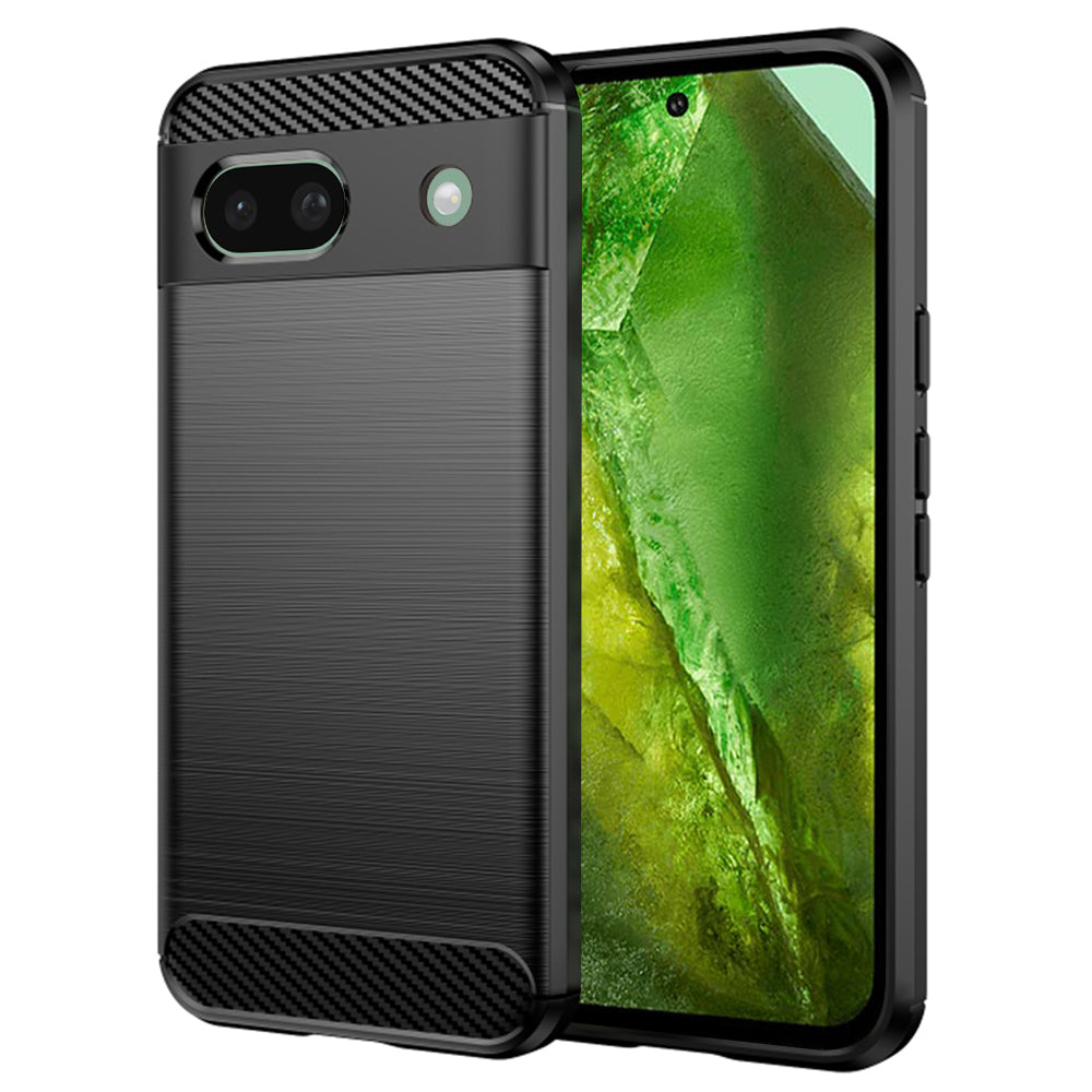 Hülle für Google Pixel 8a, Techsuit, Carbon, Schwarz
