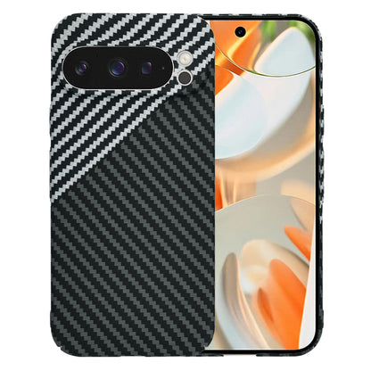 Case for Google Pixel 9 Pro, Techsuit, Carbonite FiberShell, Black Gray