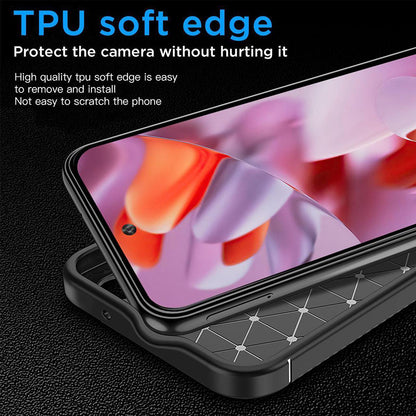 Hülle für Google Pixel 9 Pro XL, Techsuit, CarbonFiber, Schwarz