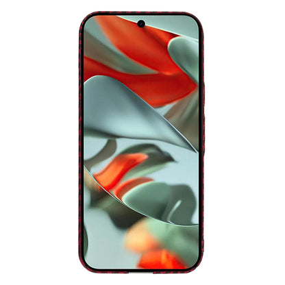 Hülle für Google Pixel 9 Pro XL, Techsuit, Carbonite FiberShell, Rot