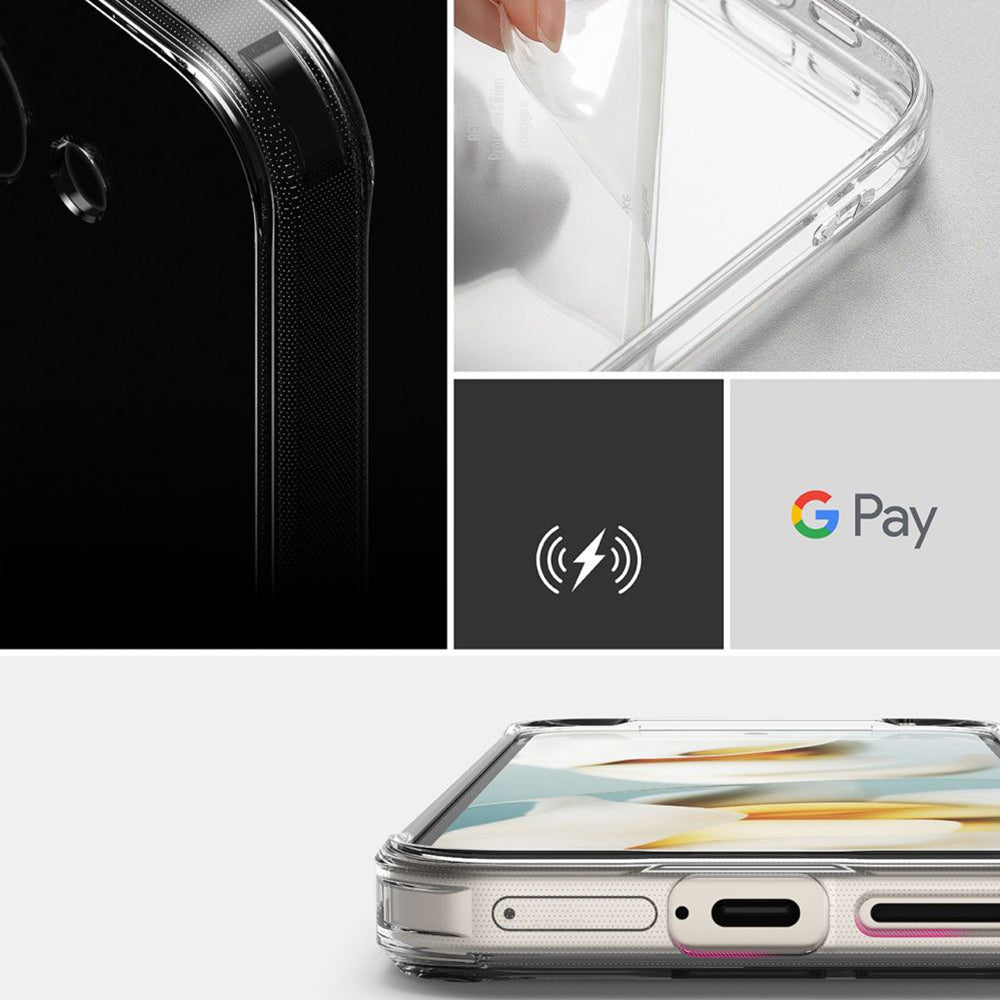 Hülle für Google Pixel 9a, Ringke, Fusion, Transparent