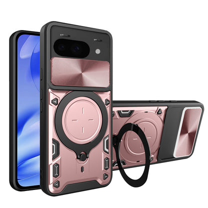 Hülle für Google Pixel 9a, Techsuit, CamGuard Pro, Roségold