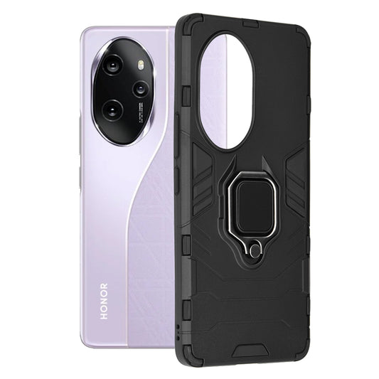 Hülle für Honor 100 Pro, Techsuit, Shield, Schwarz