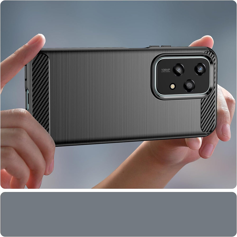Hülle für Honor 200 Lite, Techsuit, Carbon, Blau