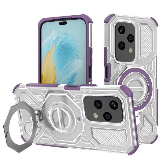 Hülle für Honor 200 Lite, Techsuit, Carbon Shield Pro, Lila