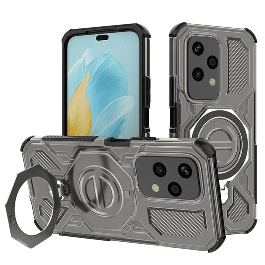 Hülle für Honor 200 Lite, Techsuit, Carbon Shield Pro, Rauchgrau