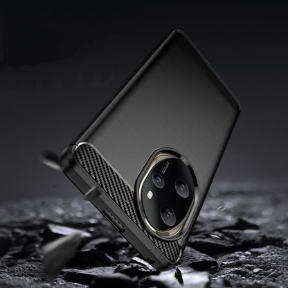 Hülle für Honor 200 Pro, Techsuit, Carbon, Schwarz