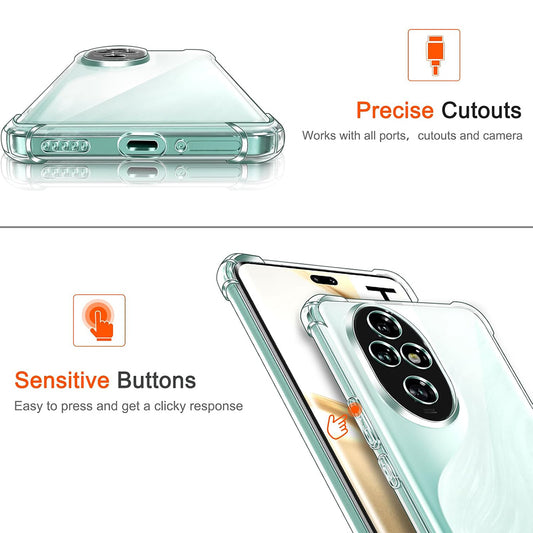 Hülle für Honor 200 Pro, Techsuit, stoßfest klar, transparent