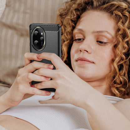 Hülle für Honor 200, Techsuit, Carbon, Schwarz