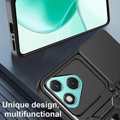 Case for Honor 400 Lite, Techsuit, CamShield, Black