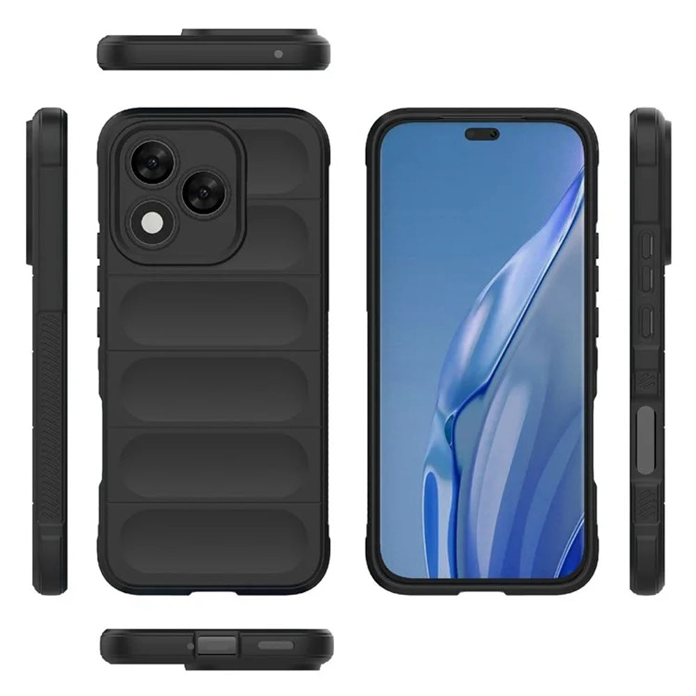 Hülle für Honor 400 Lite, Techsuit, Magic Shield, Schwarz