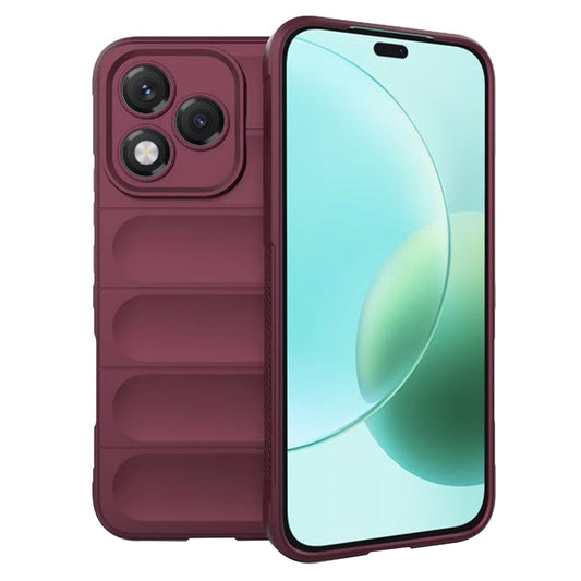 Hülle für Honor 400 Lite, Techsuit, Magic Shield, Weinrot