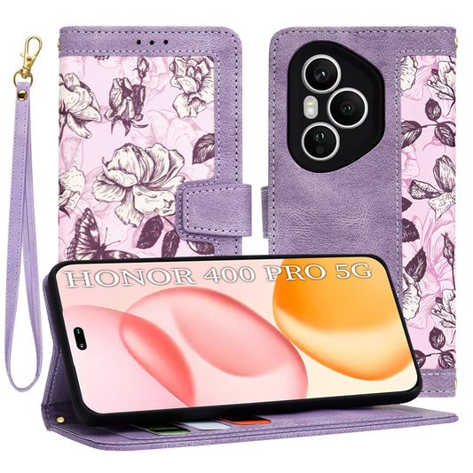 Hülle für Honor 400 Pro, Techsuit, FlipCraft, Lila