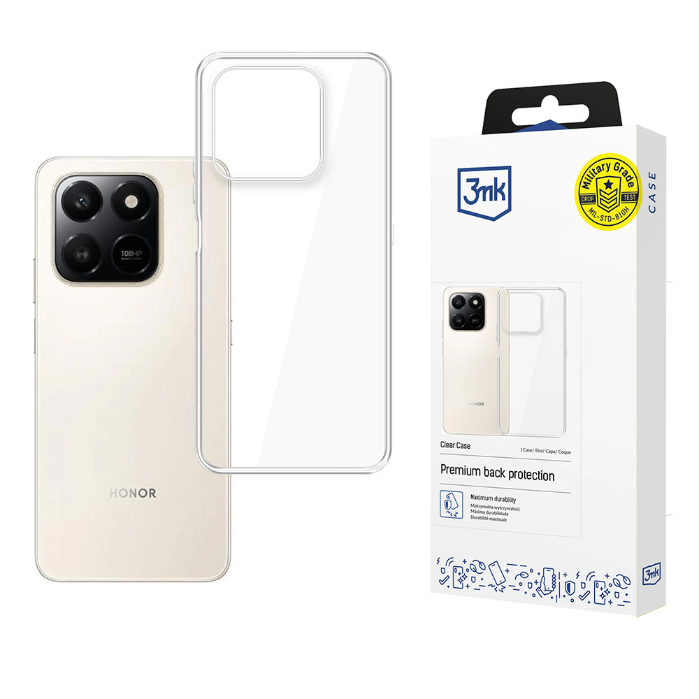 Case for Honor 400 Smart 4G / 400 Smart 5G, 3MK, Clear, Transparent