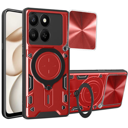 Hülle für Honor 400 Smart 4G / X7d 4G / 400 Smart 5G, Techsuit, CamGuard Pro, Rot