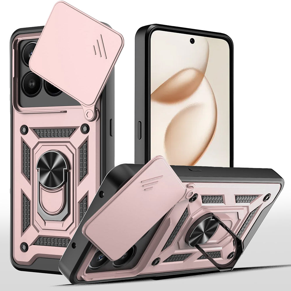 Hülle für Honor 400 Smart 4G / X7d 4G / 400 Smart 5G, Techsuit, CamShield, Rosa