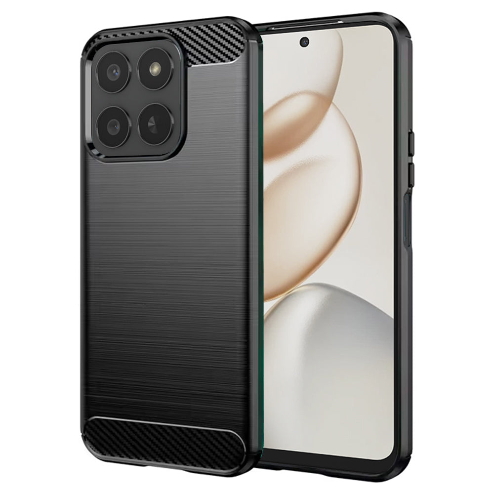 Hülle für Honor 400 Smart 4G / X7d 4G / 400 Smart 5G, Techsuit, Carbon, Schwarz