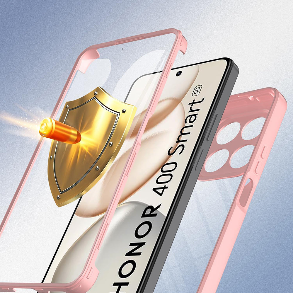 Hülle für Honor 400 Smart 4G / X7d 4G / 400 Smart 5G, Techsuit, ColorVerse 360, Rosa