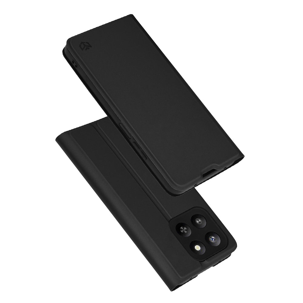 Hülle für Honor 400 Smart 4G / X7d 4G / 400 Smart 5G, Techsuit, Magskin Book, Schwarz