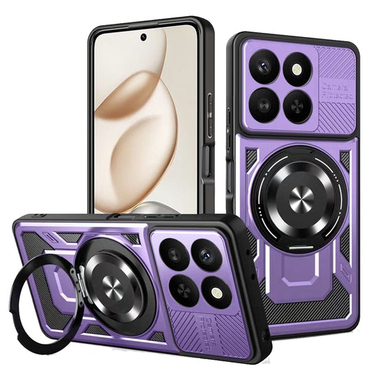 Hülle für Honor 400 Smart 4G / X7d 4G / 400 Smart 5G, Techsuit, RuggedCam, Lila