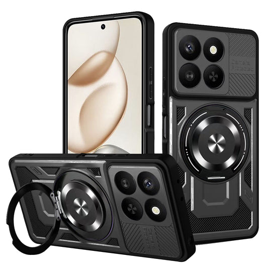 Hülle für Honor 400 Smart 4G / X7d 4G / 400 Smart 5G, Techsuit, RuggedCam, Schwarz