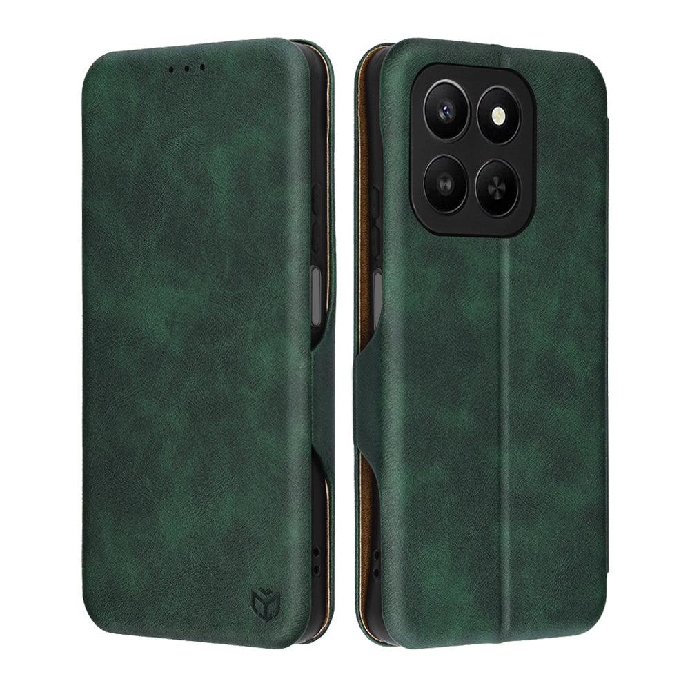 Hülle für Honor 400 Smart 4G / X7d 4G / 400 Smart 5G, Techsuit, Safe Wallet Plus, Grün