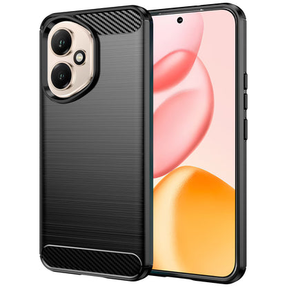 Hülle für Honor 400, Techsuit, Carbon, Schwarz