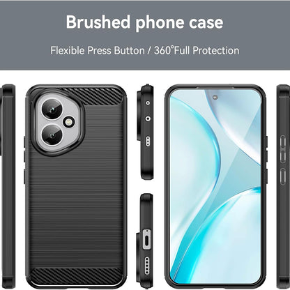 Hülle für Honor 400, Techsuit, Carbon, Schwarz