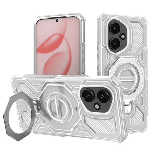 Hülle für Honor 400, Techsuit, Carbon Shield Pro, Weiß