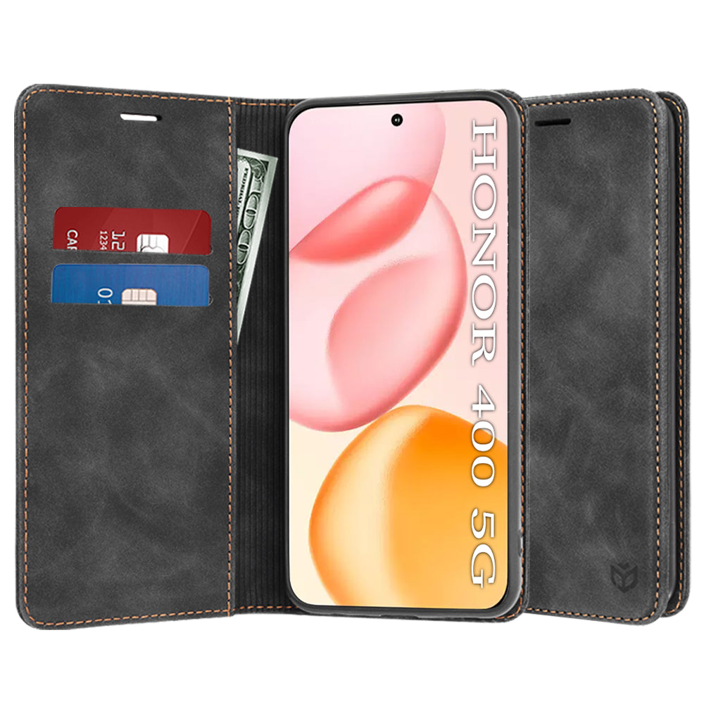 Hülle für Honor 400, Techsuit, Confy, Schwarz