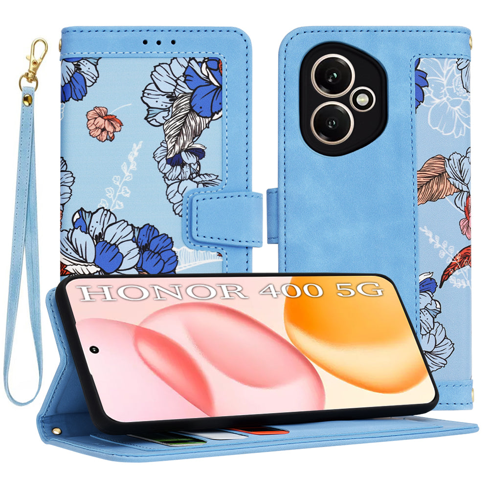 Hülle für Honor 400, Techsuit, FlipCraft, Blau