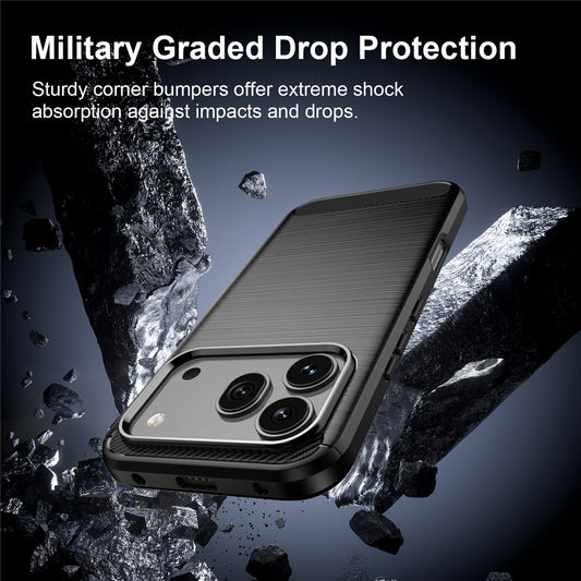 Hülle für Honor 600 Pro / 600, Techsuit, Carbon, Schwarz