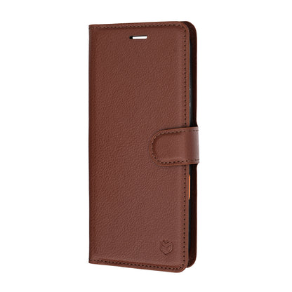 Hülle für Honor 600 Pro / 600, Techsuit, Leder-Folio, Braun