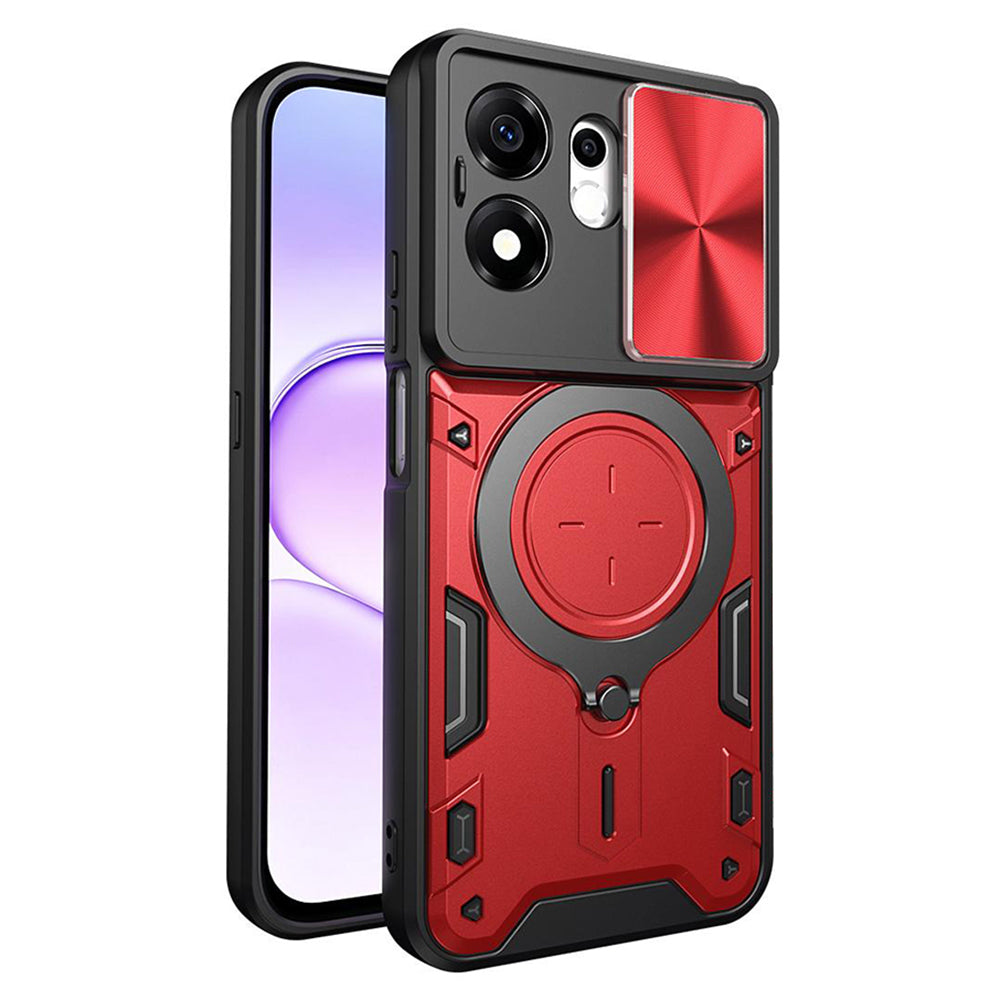 Hülle für Honor 600 Smart, Techsuit, CamGuard Pro, Rot