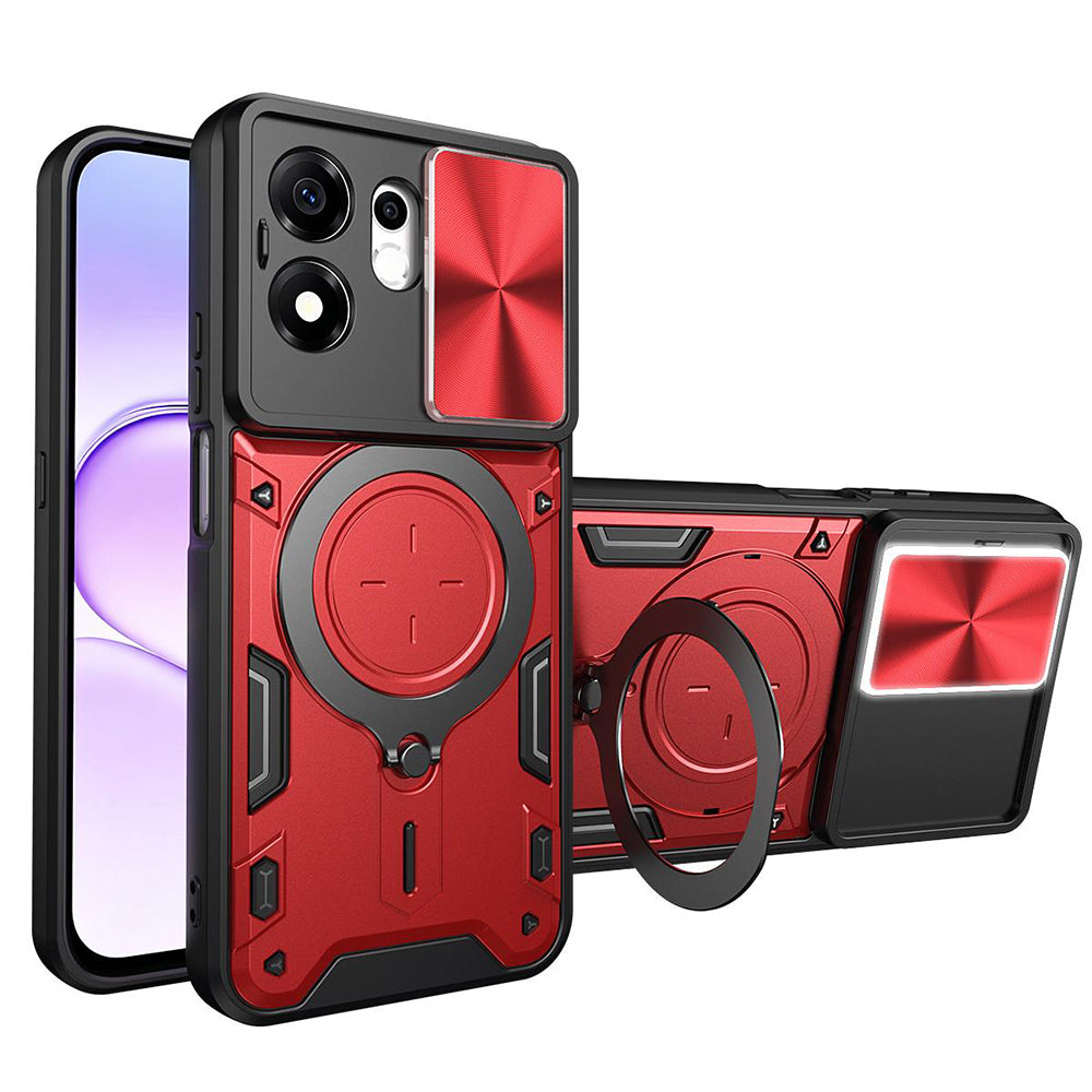 Hülle für Honor 600 Smart, Techsuit, CamGuard Pro, Rot