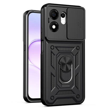 Case for Honor 600 Smart, Techsuit, CamShield, Black