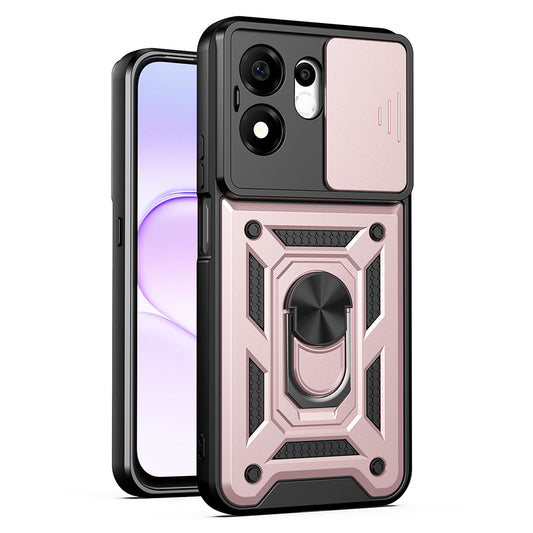 Hülle für Honor 600 Smart, Techsuit, CamShield, Roségold