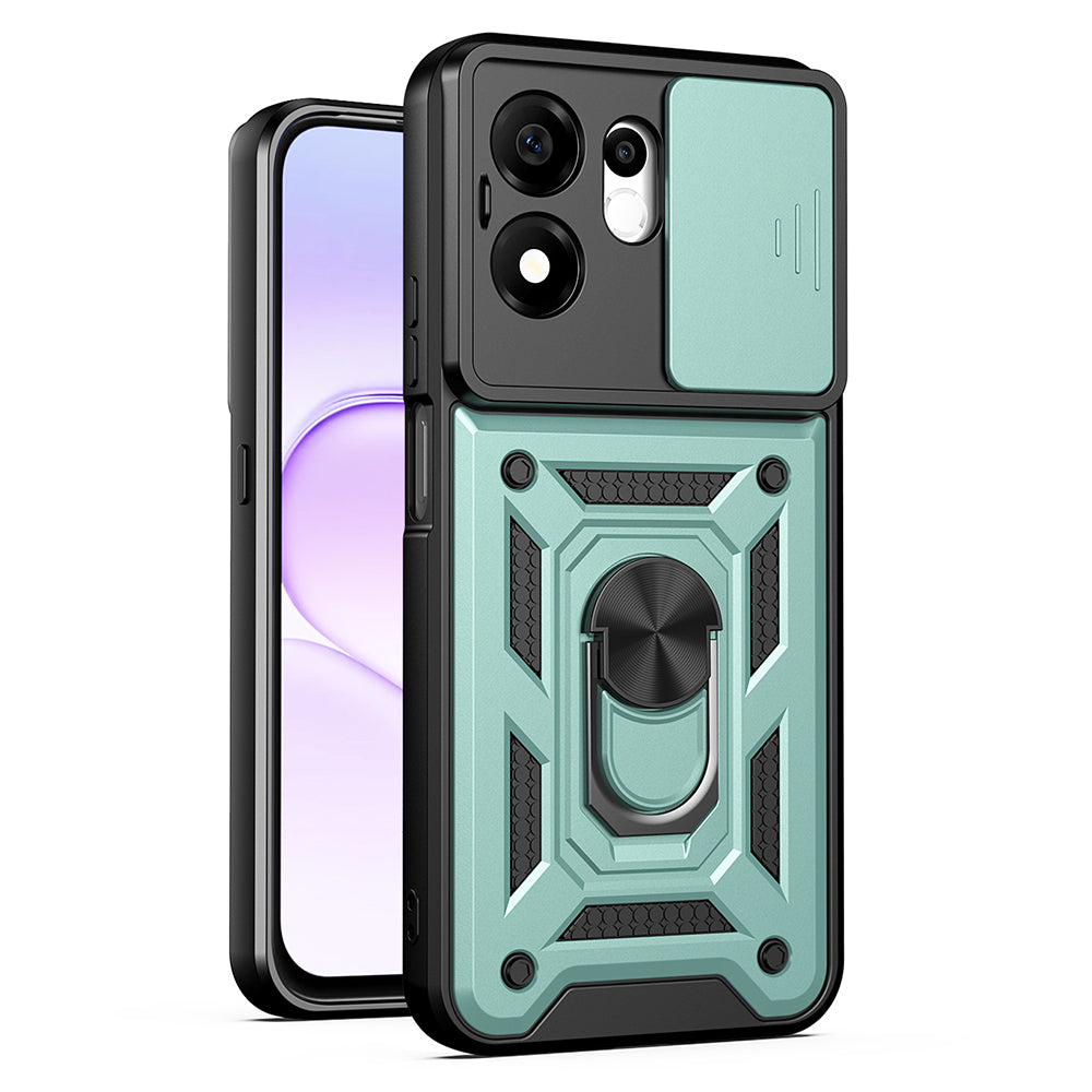 Case for Honor 600 Smart, Techsuit, CamShield, Green