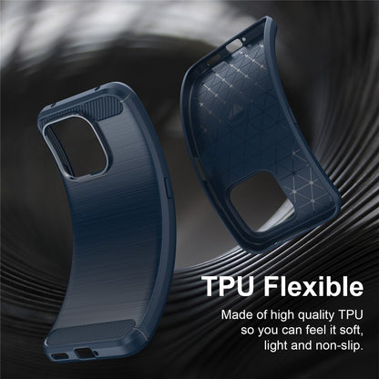 Case for Honor 600 Smart, Techsuit, Carbon, Blue