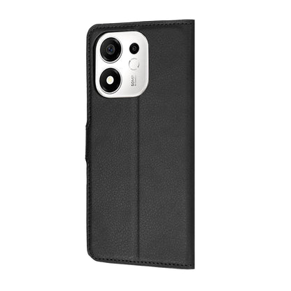 Hülle für Honor 600 Smart, Techsuit, Leder-Folio, Schwarz