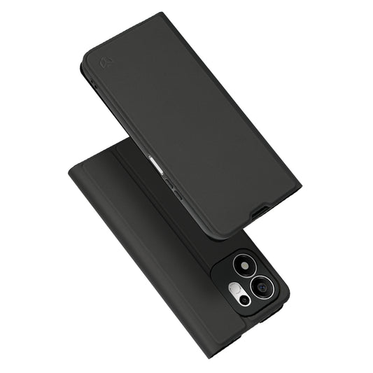 Case for Honor 600 Smart, Techsuit, Magskin Book Long Blitz Cutout, Black