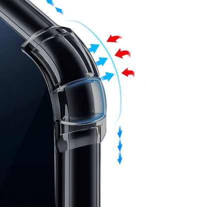 Hülle für Honor 600 Smart, Techsuit, stoßfest klar, rauchfarben