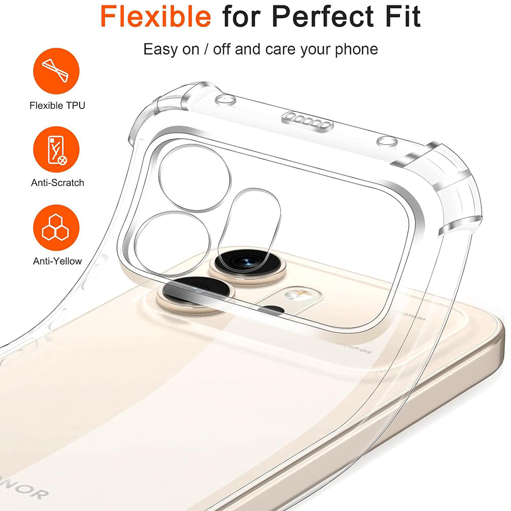 Hülle für Honor 600, Techsuit, Shockproof Clear, Transparent