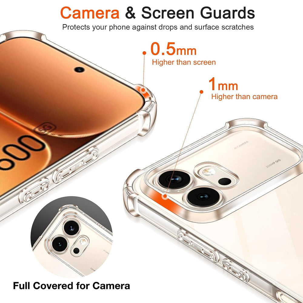 Hülle für Honor 600, Techsuit, Shockproof Clear, Transparent