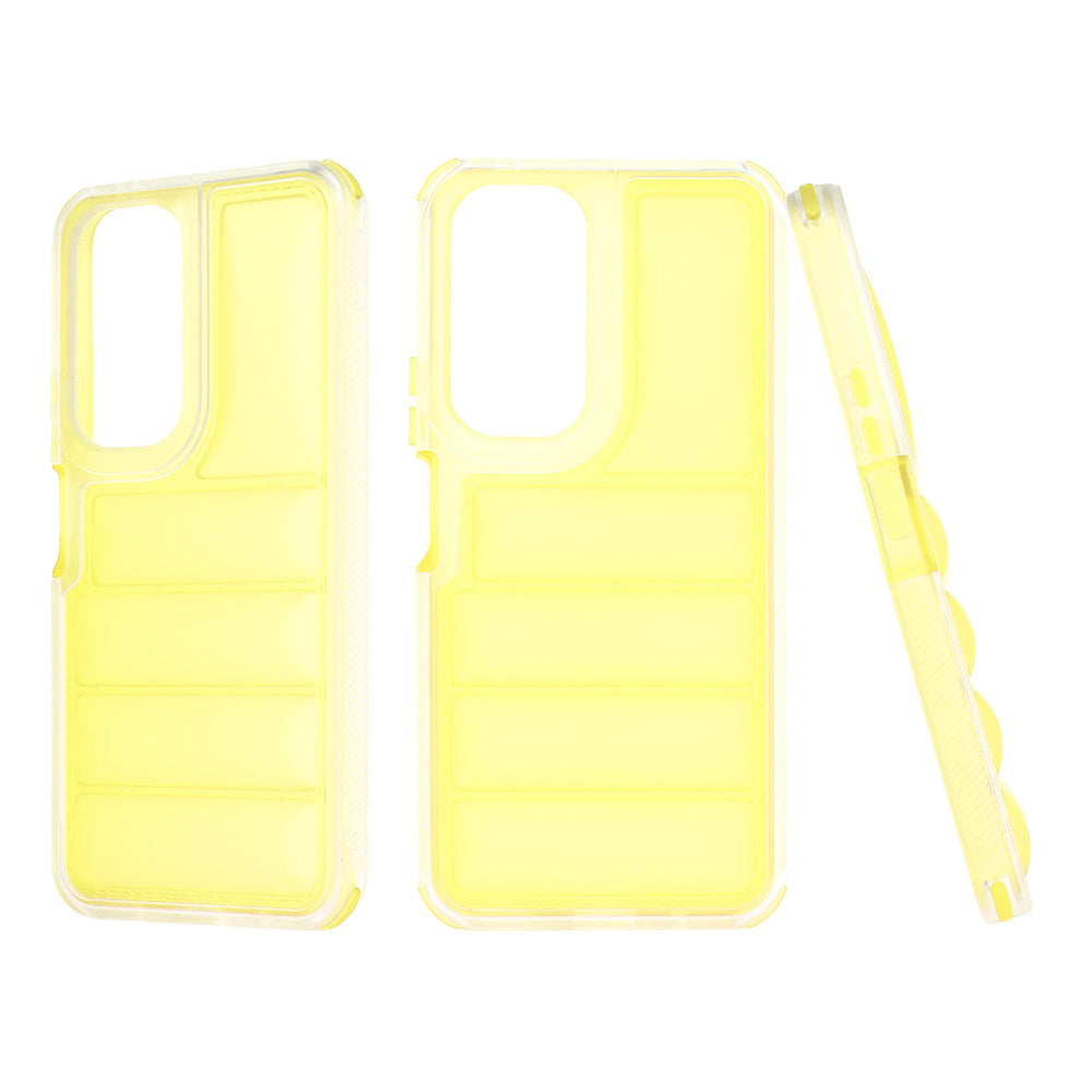 Hülle für Honor 90 Lite, Techsuit, Wave Shield, Gelb