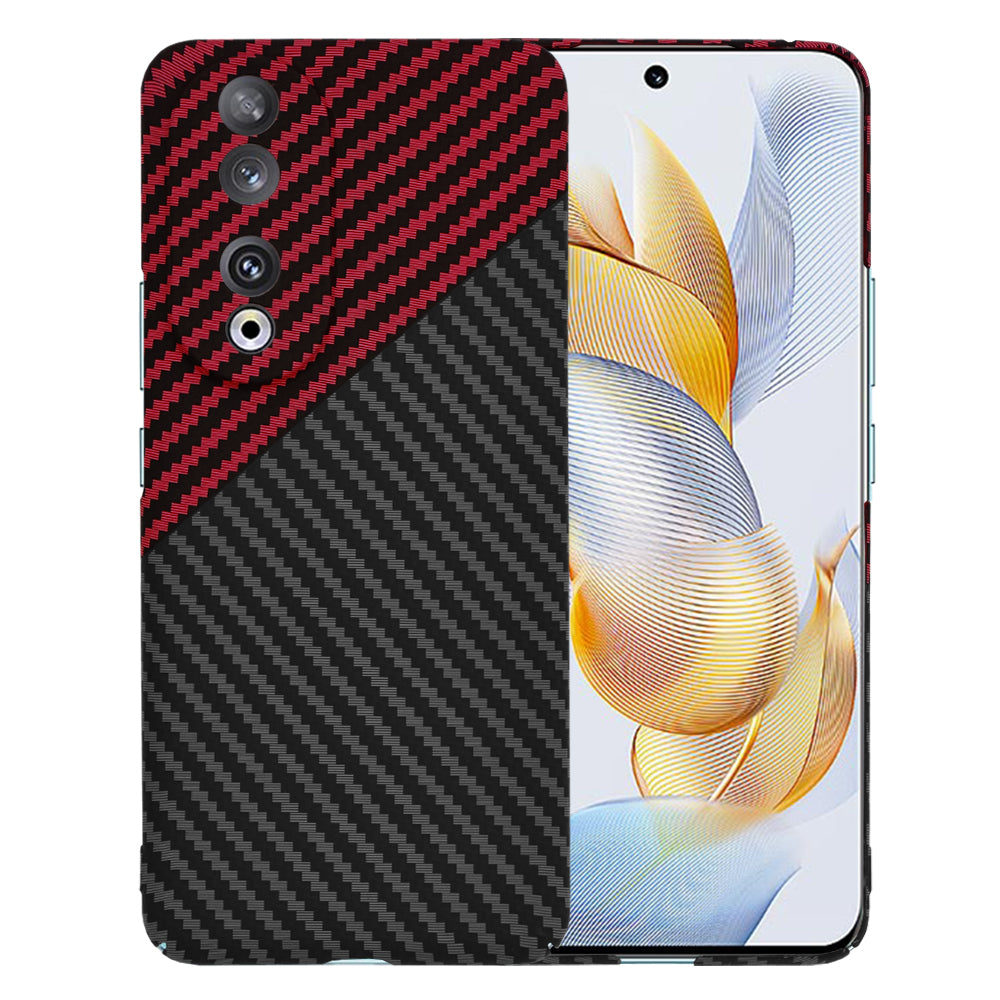 Hülle für Honor 90, Techsuit, Carbonite FiberShell, Schwarz Rot