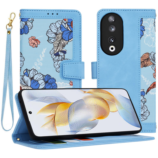 Hülle für Honor 90, Techsuit, FlipCraft, Blau