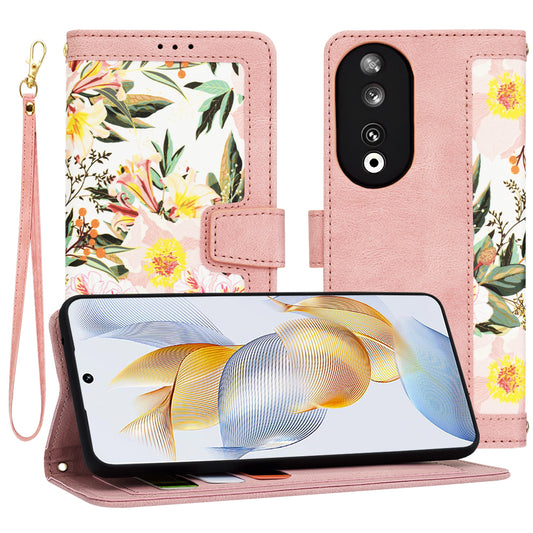 Hülle für Honor 90, Techsuit, FlipCraft, Rosa