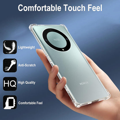 Hülle für Honor Magic5 Lite, Techsuit, stoßfest klar, transparent