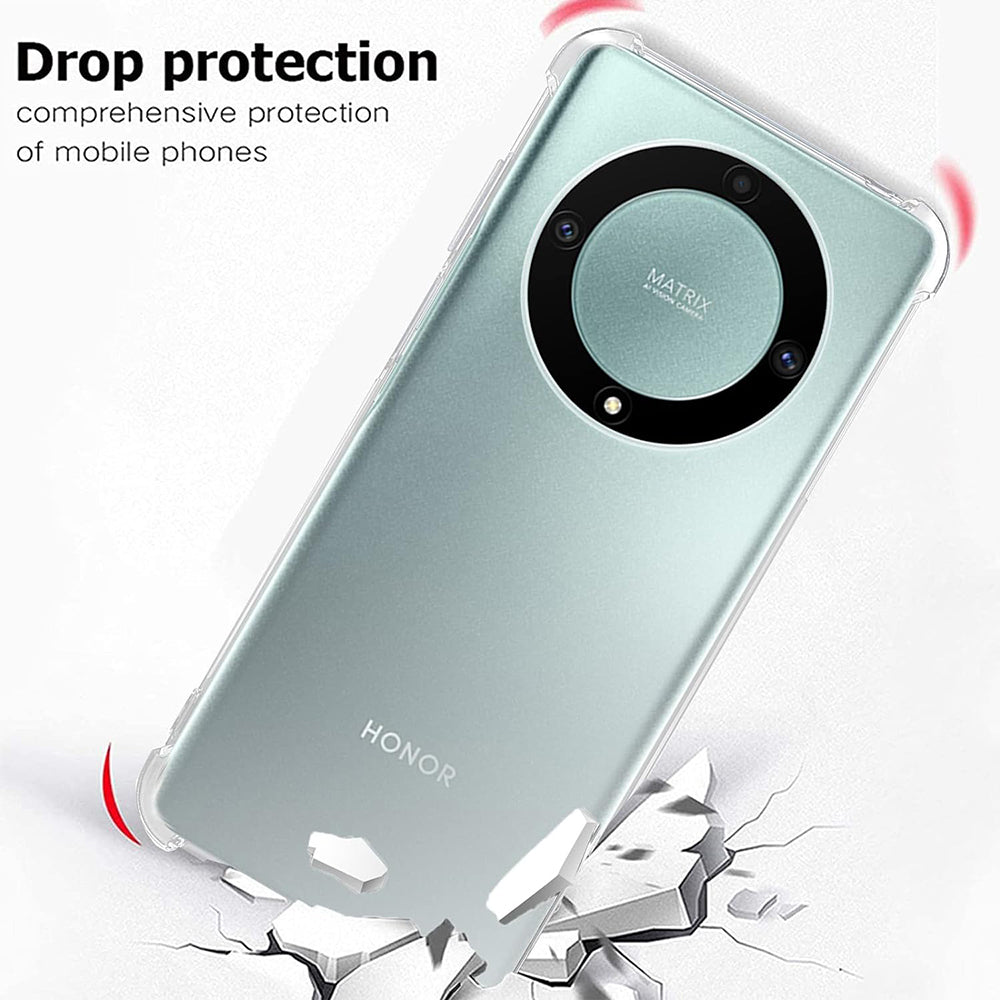 Hülle für Honor Magic5 Lite, Techsuit, stoßfest klar, transparent